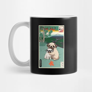 Pugs Of Ukiyo-e Mug